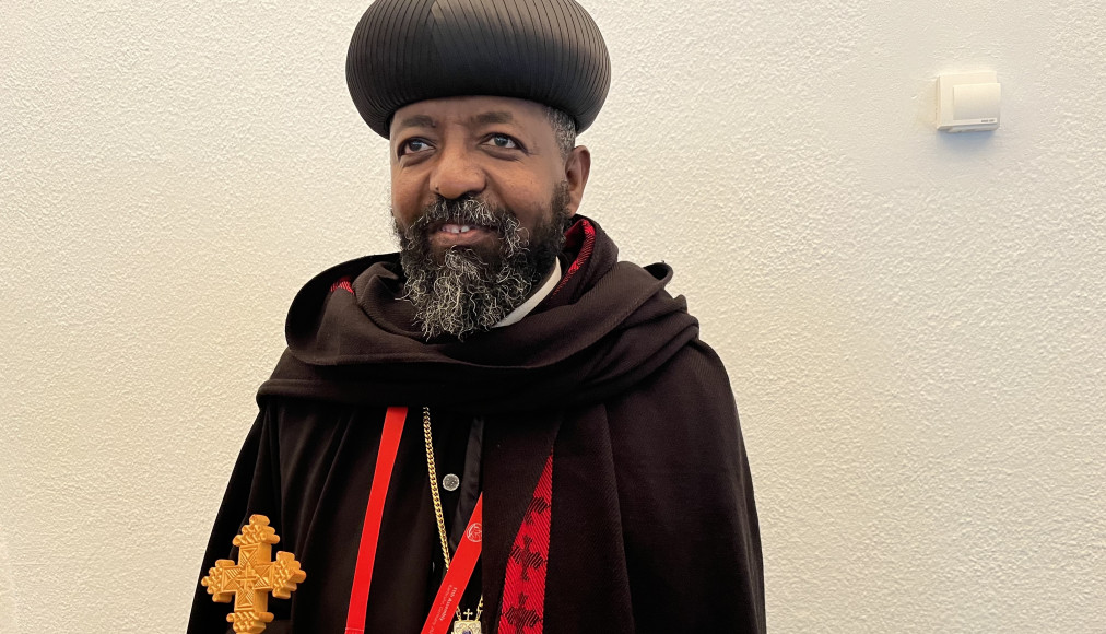 L’archevêque Diyonasiyos Tedia Mengistu de l’Eglise orthodoxe éthiopienne, délégué à la rencontre de Karlsruhe L’archevêque Diyonasiyos Tedia Mengistu de l’Eglise orthodoxe éthiopienne, délégué à la rencontre de Karlsruhe / ©Gabrielle Desarzens/RTSreligion