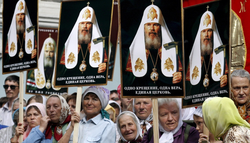 Pendant très longtemps, les orthodoxes russes étaient assimilés au patriarcat de Moscou.. Pendant très longtemps, les orthodoxes russes étaient assimilés au patriarcat de Moscou.. / Sergey Dolzhenko/ Keystone