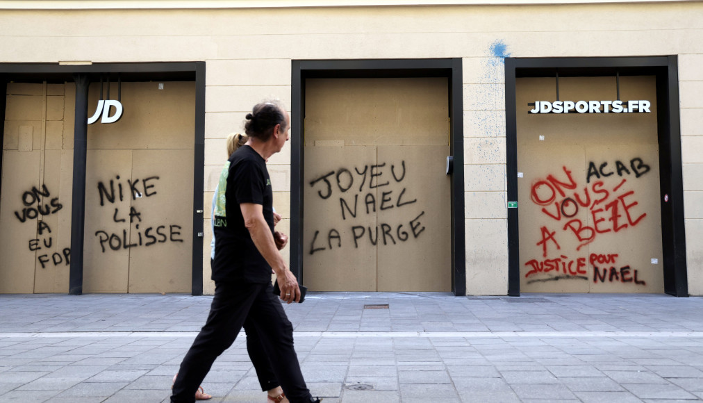 2 juillet 2023. Au lendemain des émeutes (violence urbaine, vandalisme) dans le centre ville de Marseille (Canebière, rue Paradis, Rue Saint-Ferréol, Belsunce), les stigmates sont encore visibles 2 juillet 2023. Au lendemain des émeutes (violence urbaine, vandalisme) dans le centre ville de Marseille (Canebière, rue Paradis, Rue Saint-Ferréol, Belsunce), les stigmates sont encore visibles / Keystone