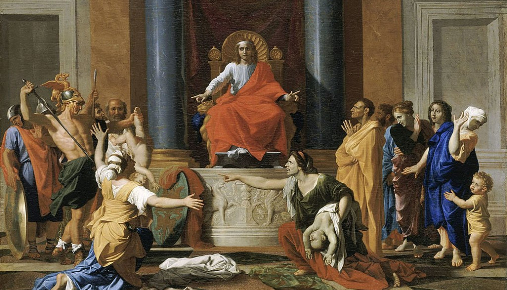 Le Jugement de Salomon, huile sur toile (101x150 cm), 1649, par Nicolas Poussin (1594 – 1665), musée du Louvre. / ©Domaine public / Wikimedia Commons