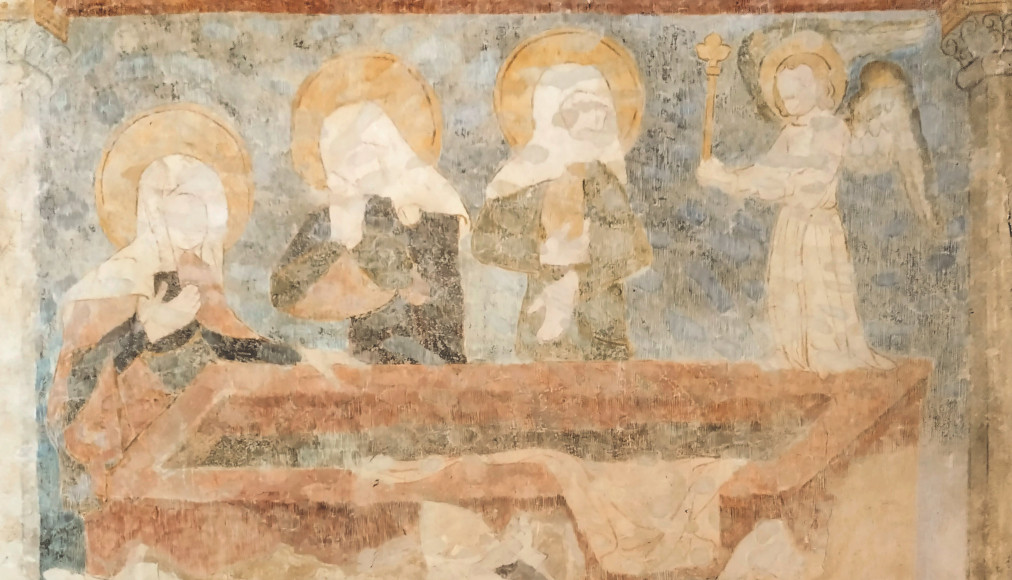 Fresque de l’église de Ressudens, scène de la résurrection. / ©Nicolas Monnier
