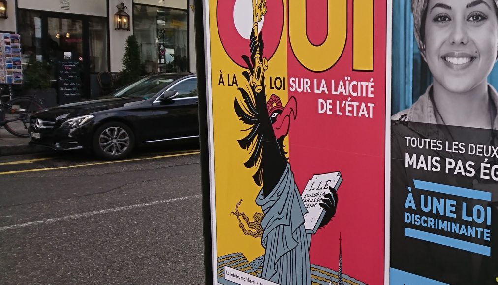 Des affiches pour les votations genevoises du 10 février Des affiches pour les votations genevoises du 10 février