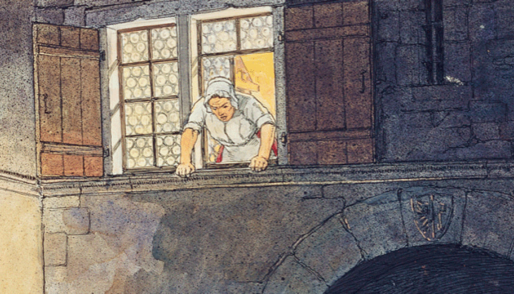 Crédits: Alexandre Guillot, Édouard Elzingre, «La Mère Royaume», in La Nuit de l’Escalade, Atar, Genève 1915. Crédits: Alexandre Guillot, Édouard Elzingre, «La Mère Royaume», in La Nuit de l’Escalade, Atar, Genève 1915. / Catherine Royaume